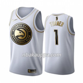 Atlanta Hawks Evan Turner 1 Nike 2019-2020 Valkoinen Golden Edition Pelipaidat Swingman - Miesten